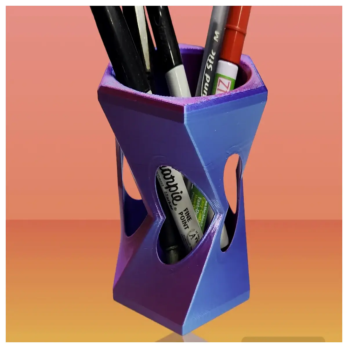 broken pen holder desk organizer for home office lovers romantic stationery storage box