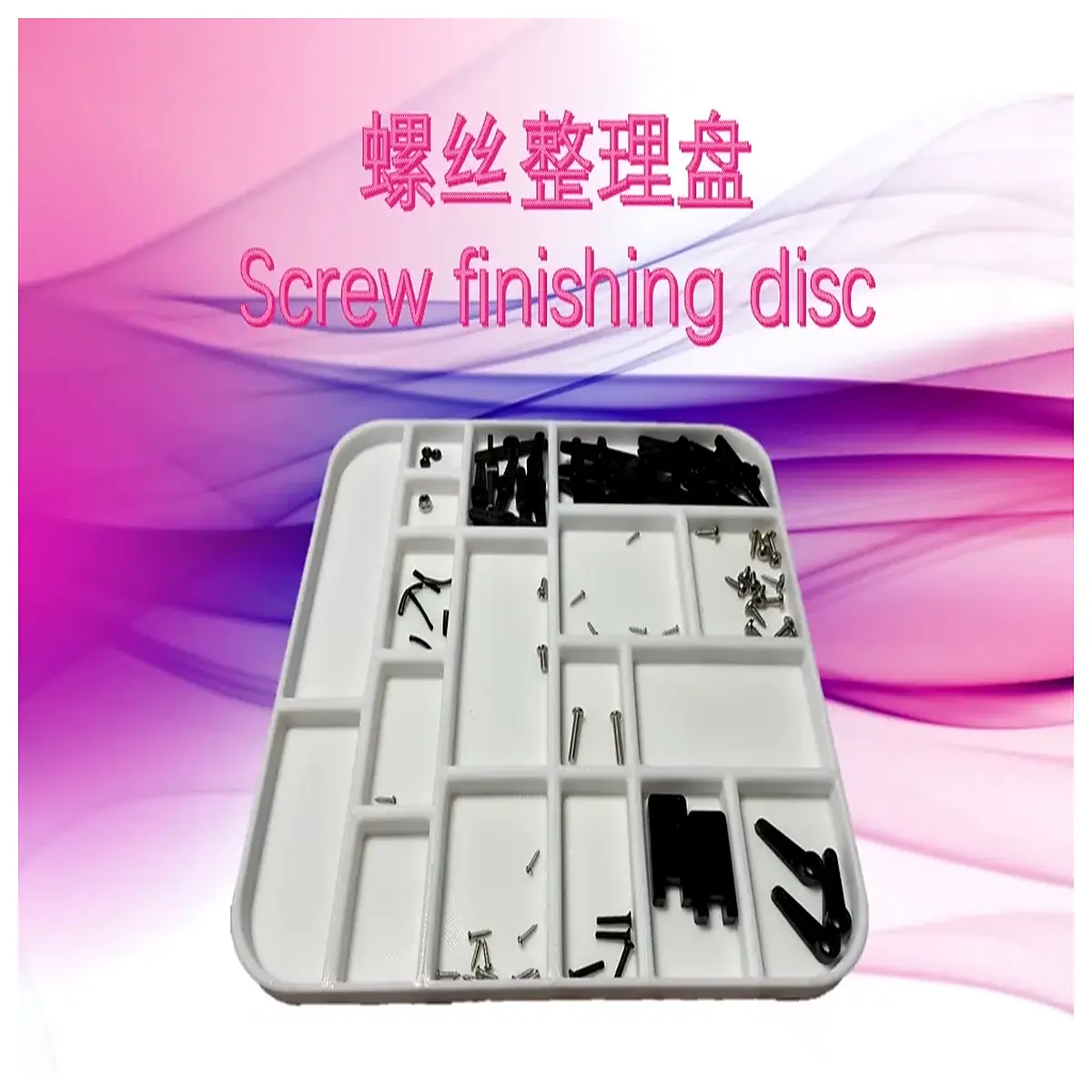 screw organizer tray magnetic parts sorter bin hardware storage container for workshop tools sorting small nuts bolts washers