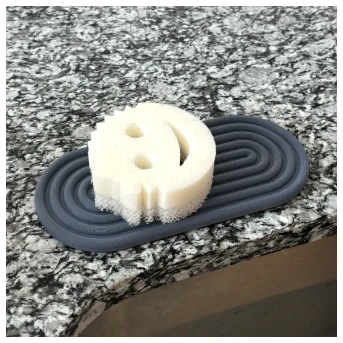 dish drying rack organizer with sponge holder compartment non slip mat for kitchen sink counter storage