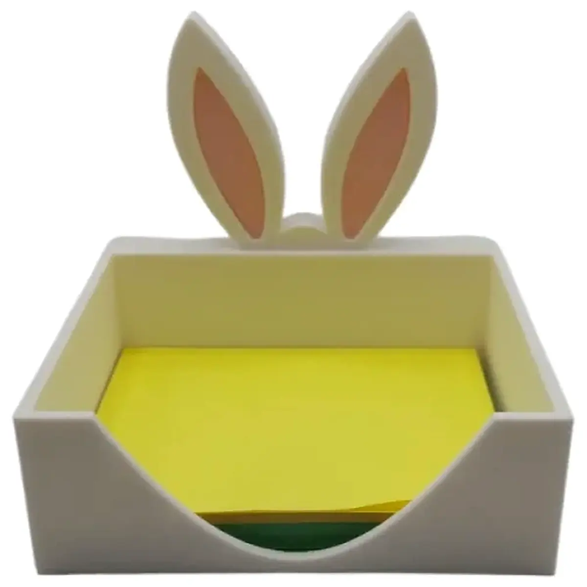 cute rabbit desk organizer sticky note holder cartoon stationery supply for office school