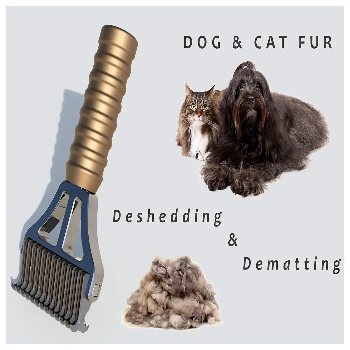 professional grooming brush for dogs cats long hair shedding undercoat rake pet hair remover tool