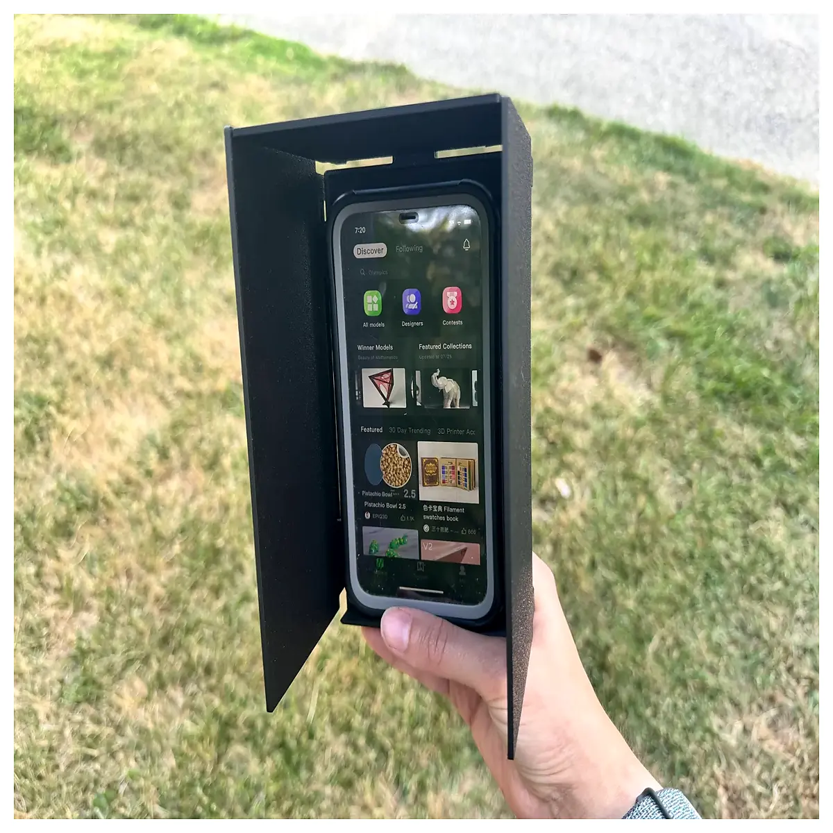universal phone privacy screen protector with sunshade and anti spy film for glare reduction flip cover holder for car dashboard