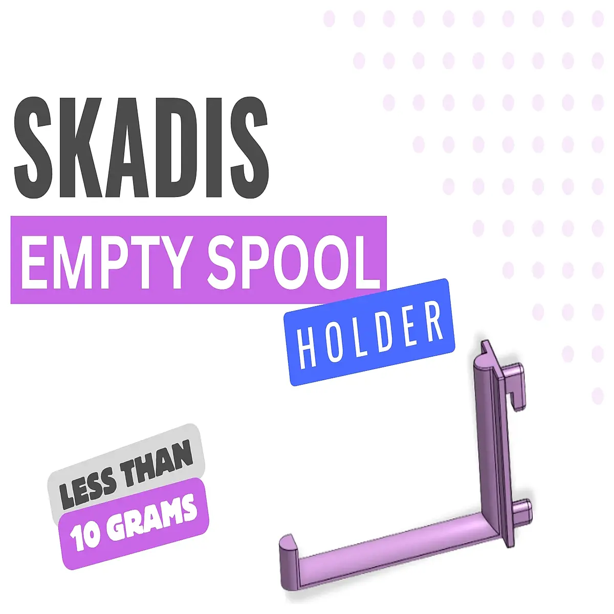 skadis pegboard accessories empty spool holder reel organizer wall mount storage for crafting thread cable management