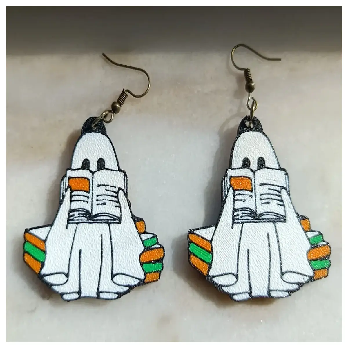 Halloween ful Ghost Earrings Festival Decoration Spooky Design Halloween Costume Accessories Outfit Additions