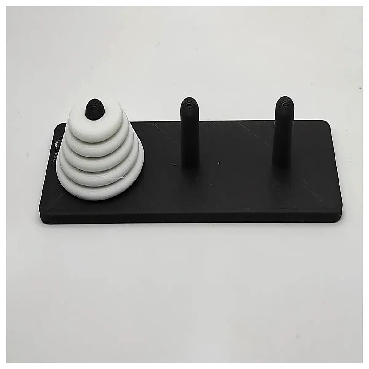 Hanoi Tower Game Accessories Tower Blocks Building Toy Puzzle Toy Educational Tool Problem Solving Challenge Fun Rotation Game