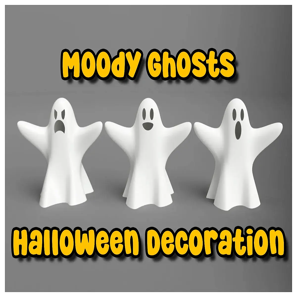 Cute Emotion Ghosts Halloween Decorations Ghost Toys Festival Decor Party Supplies Horror Theme Funny Gift