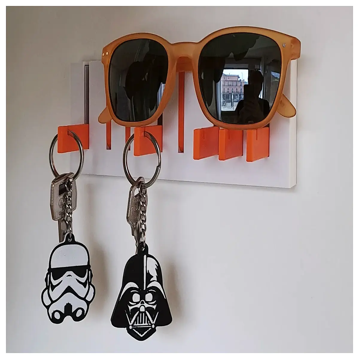 Wall Key Rack Mini Shelf Rotating Clothes Hanger Wall Storage Multi functional Hanging Accessories Space Saving Wall Organizer