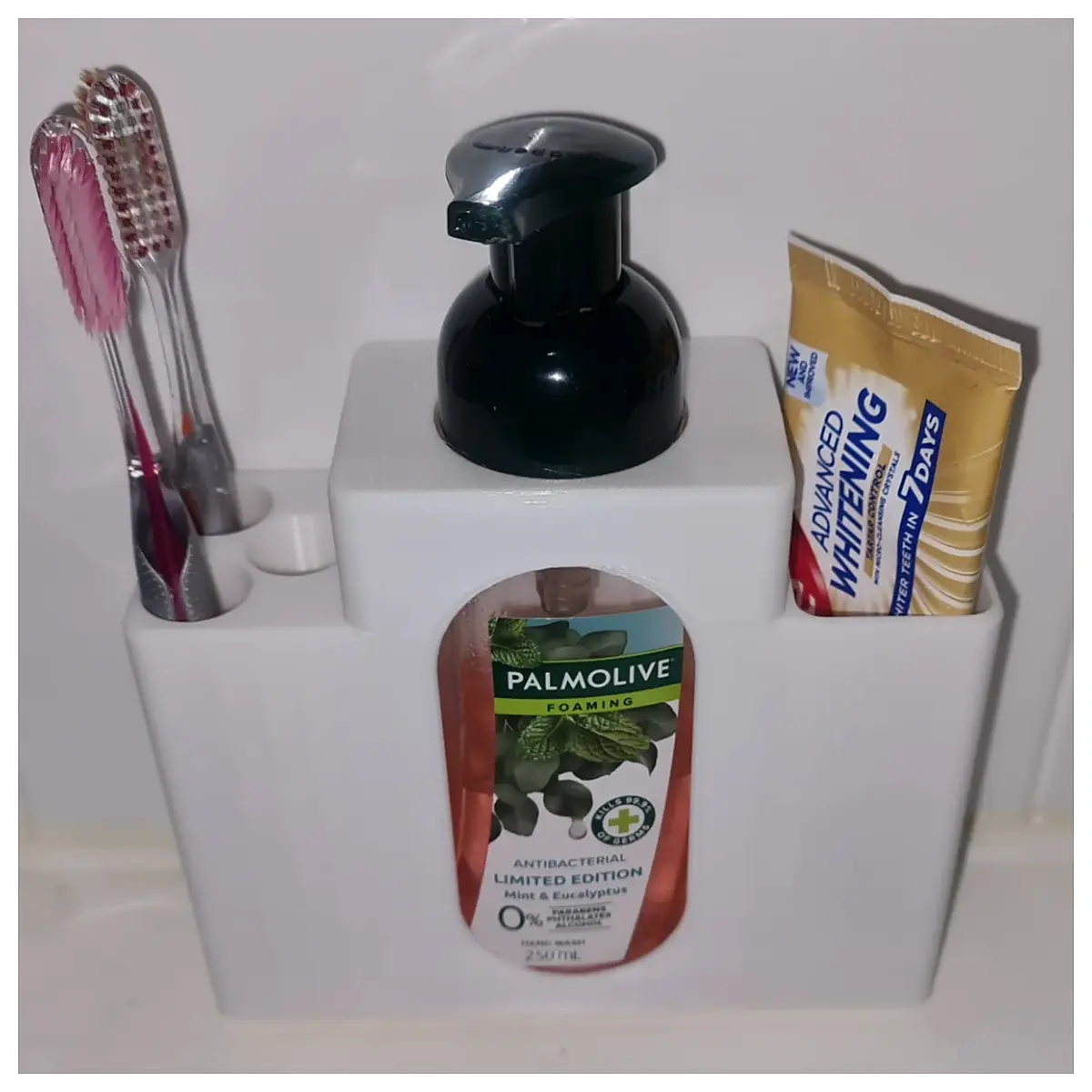 Bathroom Soap Toothbrush Holder Organizer Shelf for Soap Dispenser Cleaning Supplies Kitchen Bathroom Storage