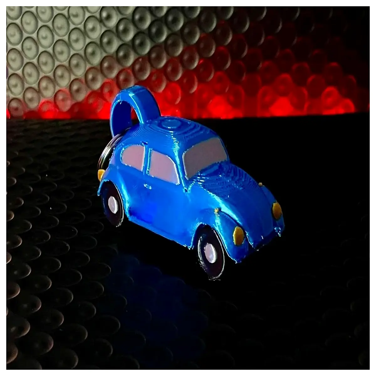Beetle Keychain Classic Car Commemorative Item Auto Collection Gift Beetle Enthusiast Present Keyring Accessory