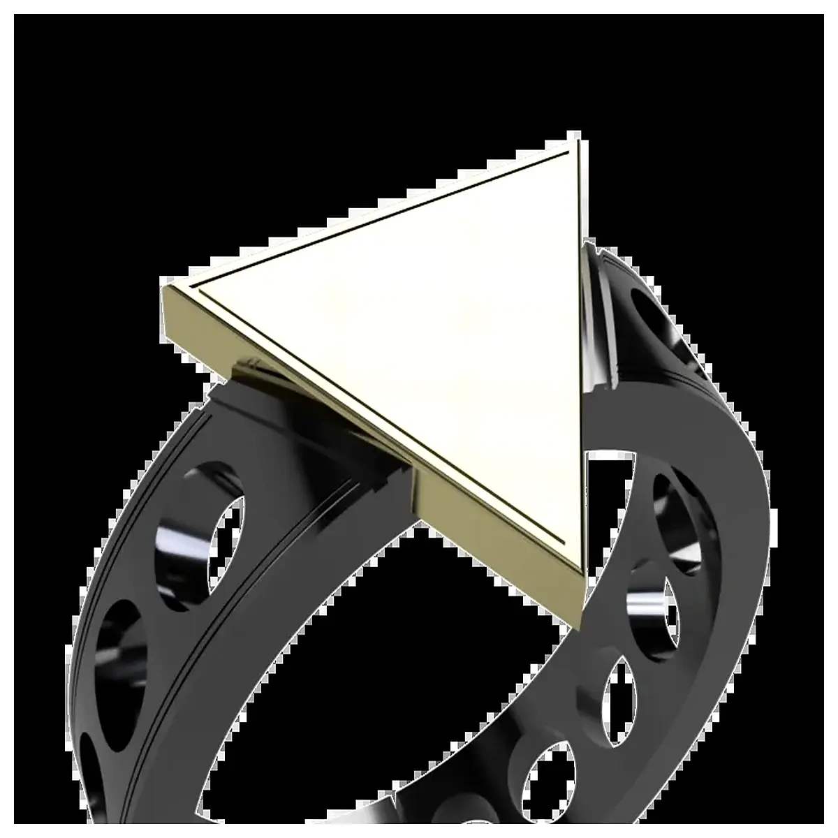 Triangular Ring Women s Geometric Ring Simple Design Modern Geometry Ring Girlfriend Best Friend