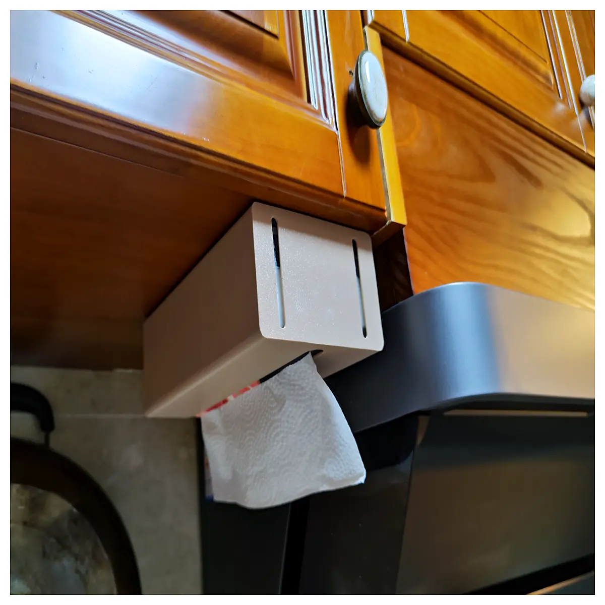 kitchen paper towels roll holder dispenser for countertop reusable tissue box cover organizer