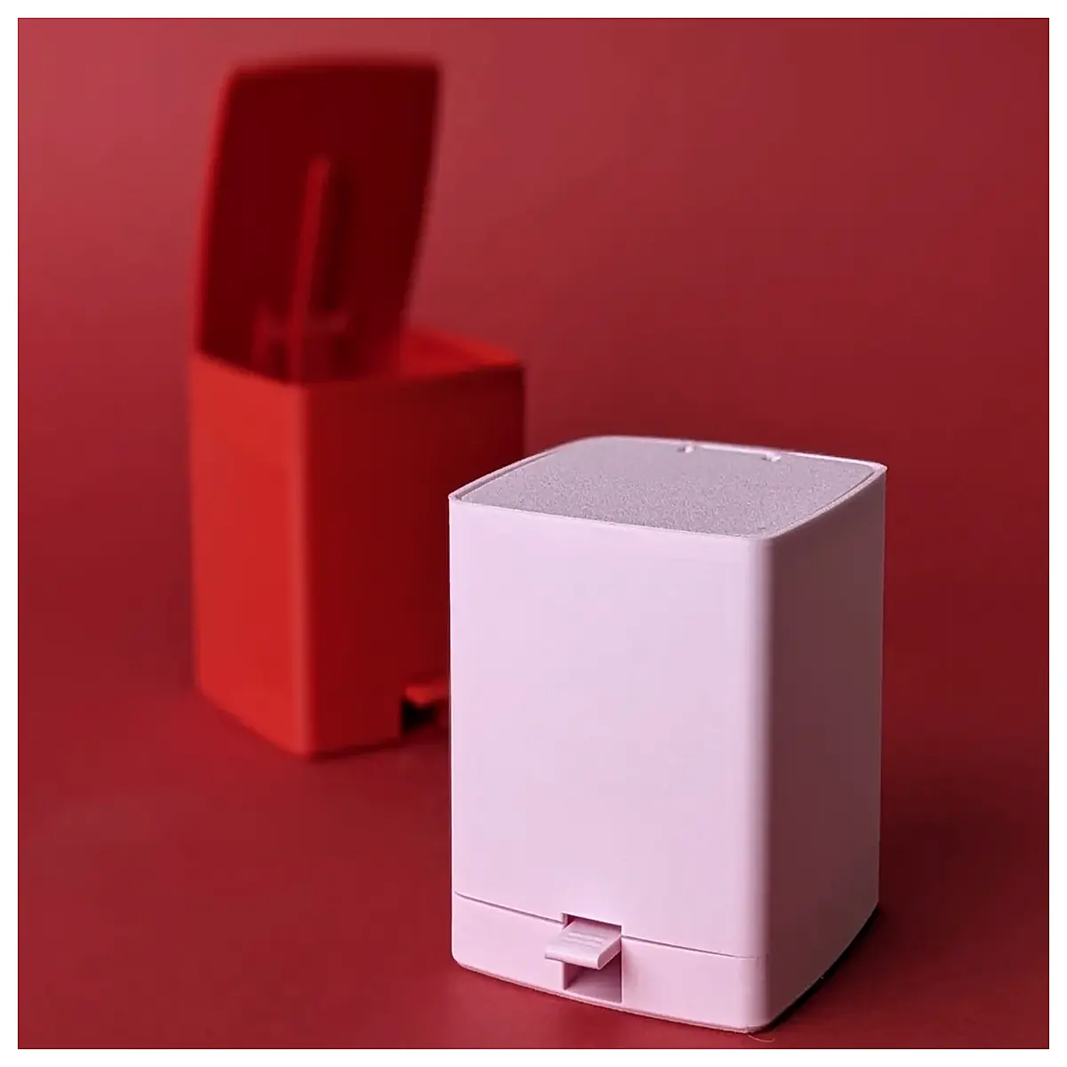Mini Automatic Trash Can Self Compressing Waste Bin Kitchen Bathroom Garbage Disposal Compact Waste Collector