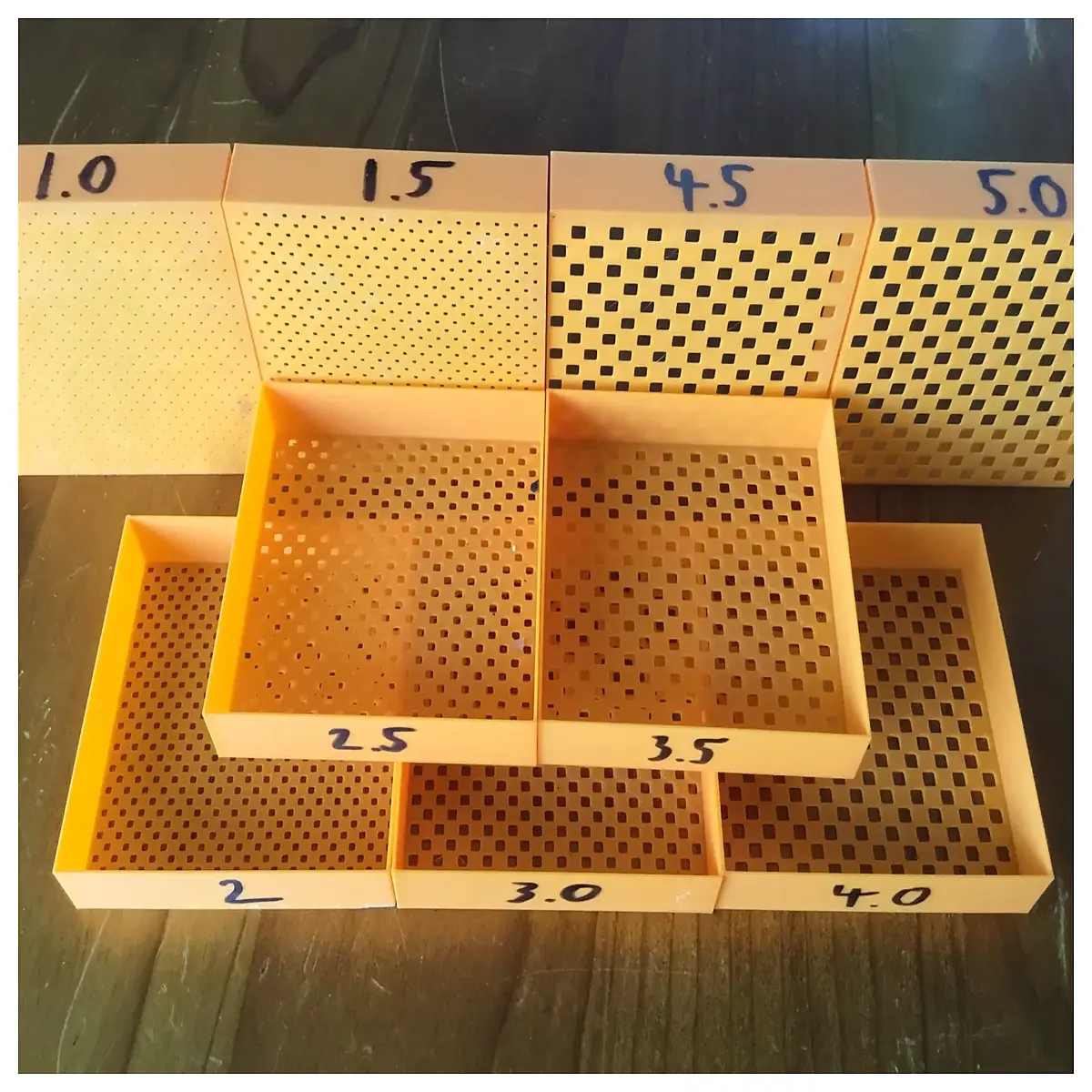 1 5mm Sieves Square Hole Sifters Sand Filtration Particle Grading Lab Equipment Mesh Screen