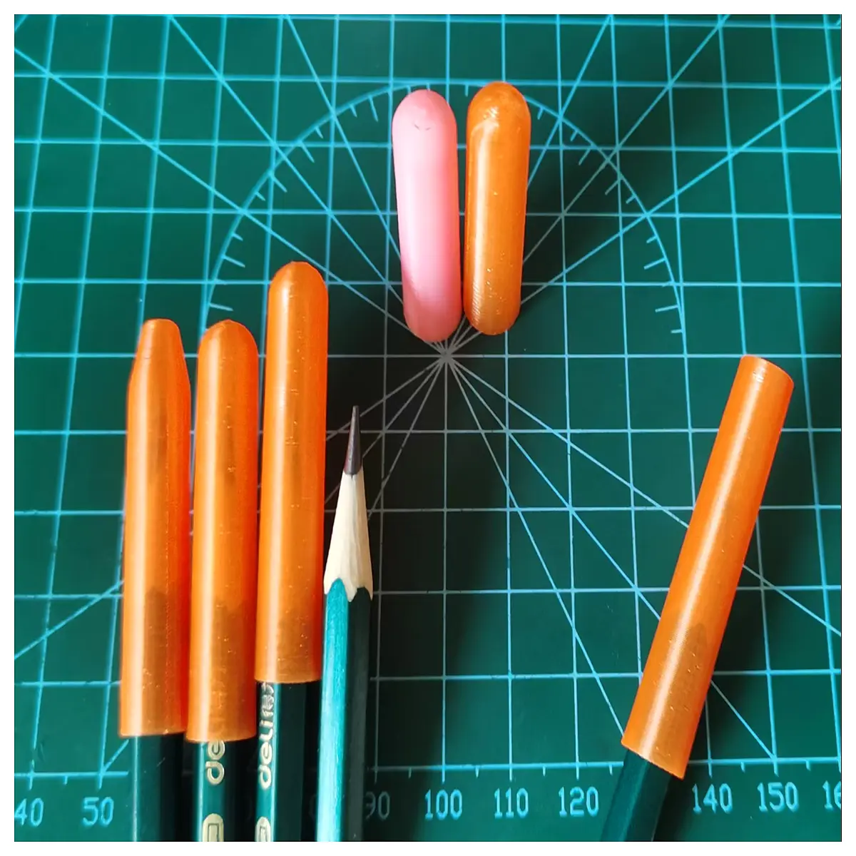 Pencil Cap Holder Case Sleeve Protector Pencil Top Cover Student Stationery Accessories Pen Guard Learning Supplies