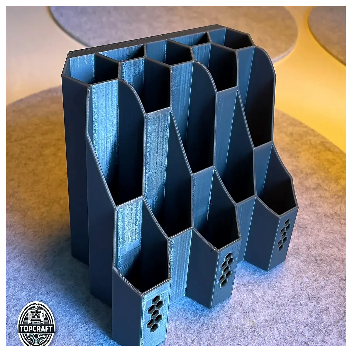 French Grooved Hexagonal Container Wall Mount Organizer Wall Storage Cabinet Shelf Kitchen Storage Solution