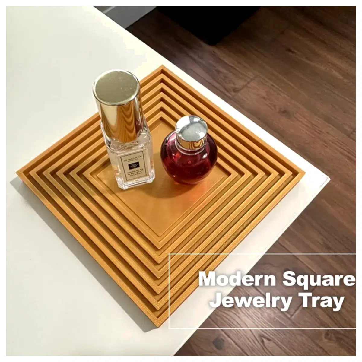 Modern Square Jewelry Display Tray Jewelry Holder Accessory Organizer Creative Display Stand Desk Decoration