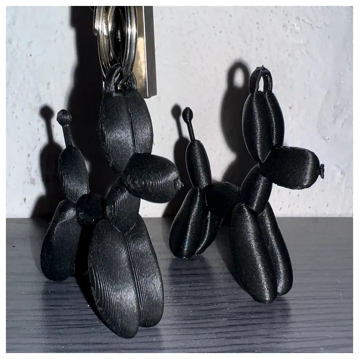 cute balloon dog keychain for bags cute animal keyring funny cartoon pendant kids