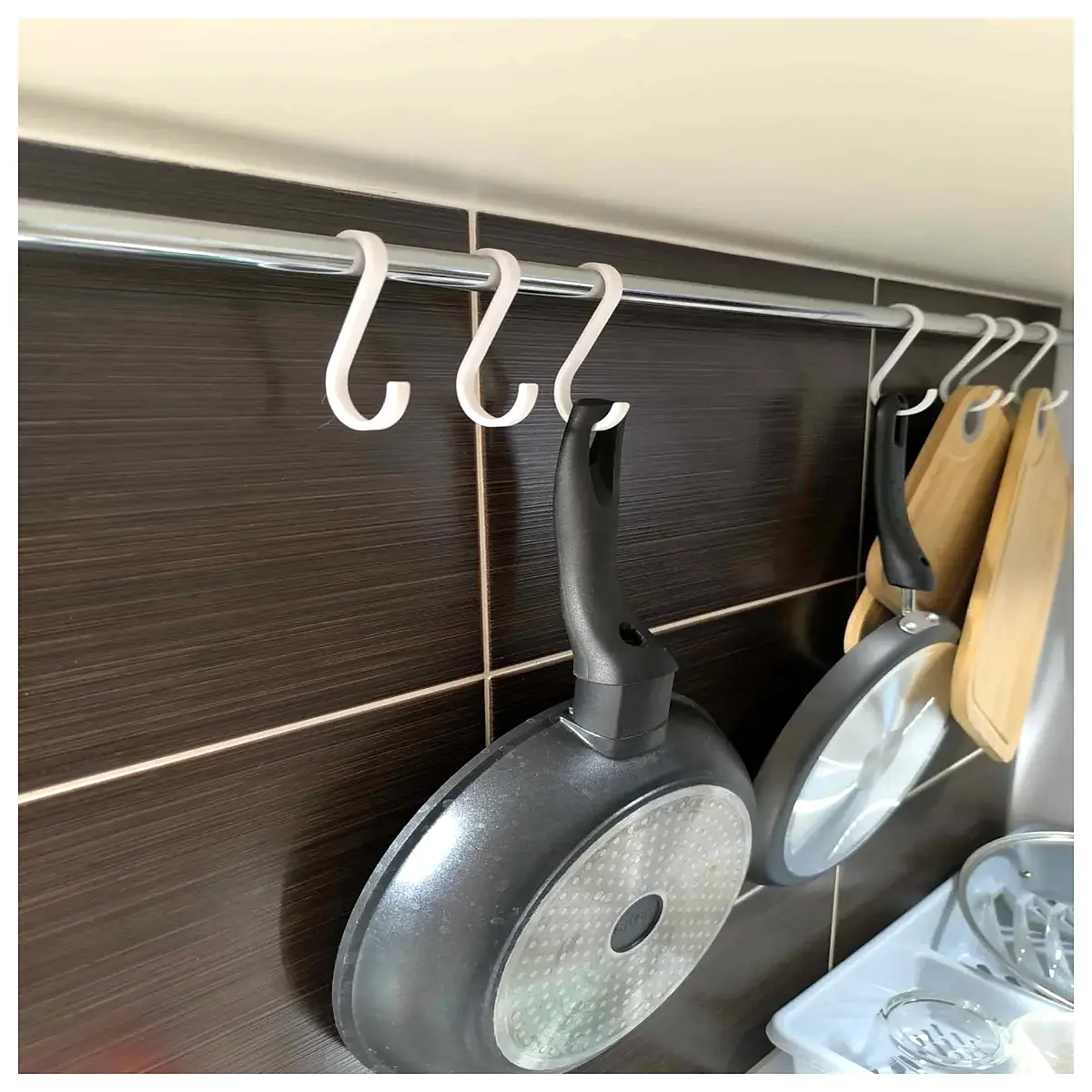 Kitchen Wall Hooks 18 30mm Utility Tool Hanging Rack Wall Mount Accessories Kitchen Hardware