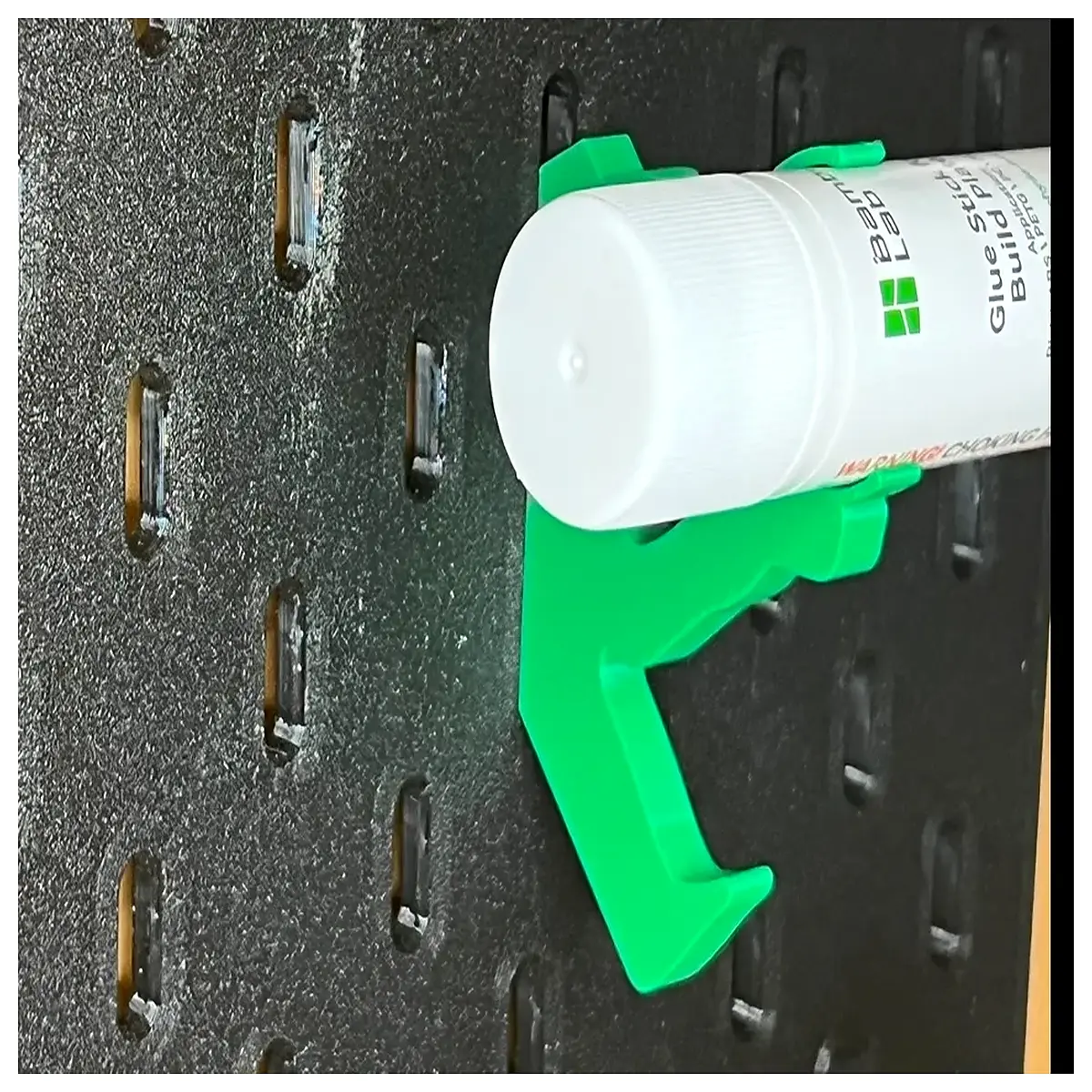 skadis pegboard glue stick holder organizer for craft room desktop storage