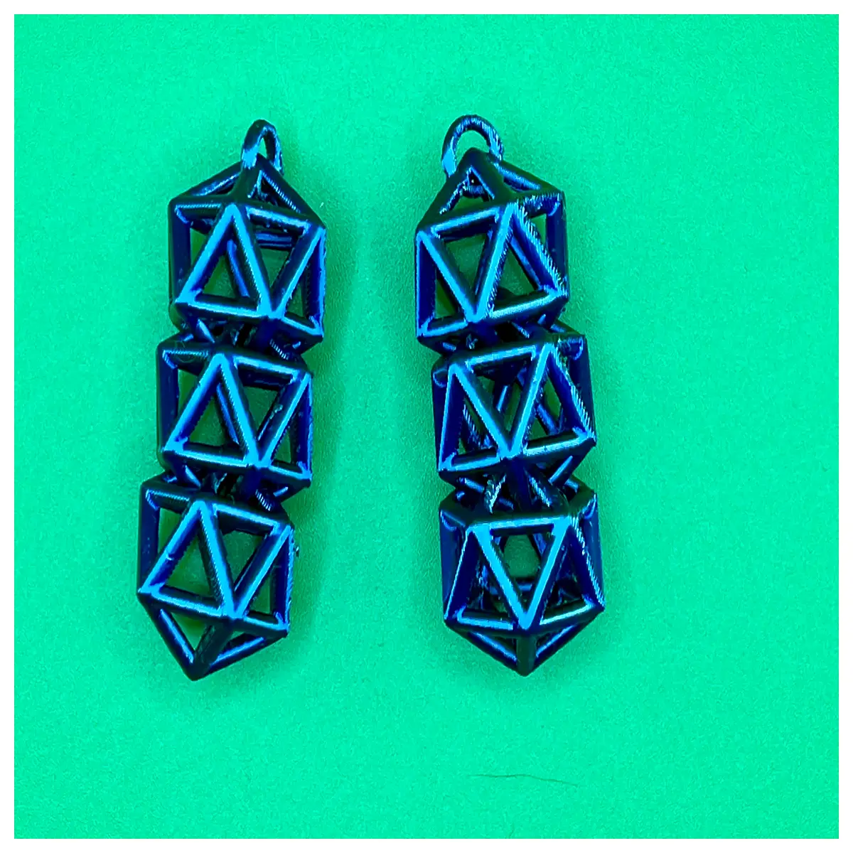 Icosidodecahedron Earrings Geometric Shape Earring Jewelry Decoration Multi faceted Geometric Earring Fashion Accessory