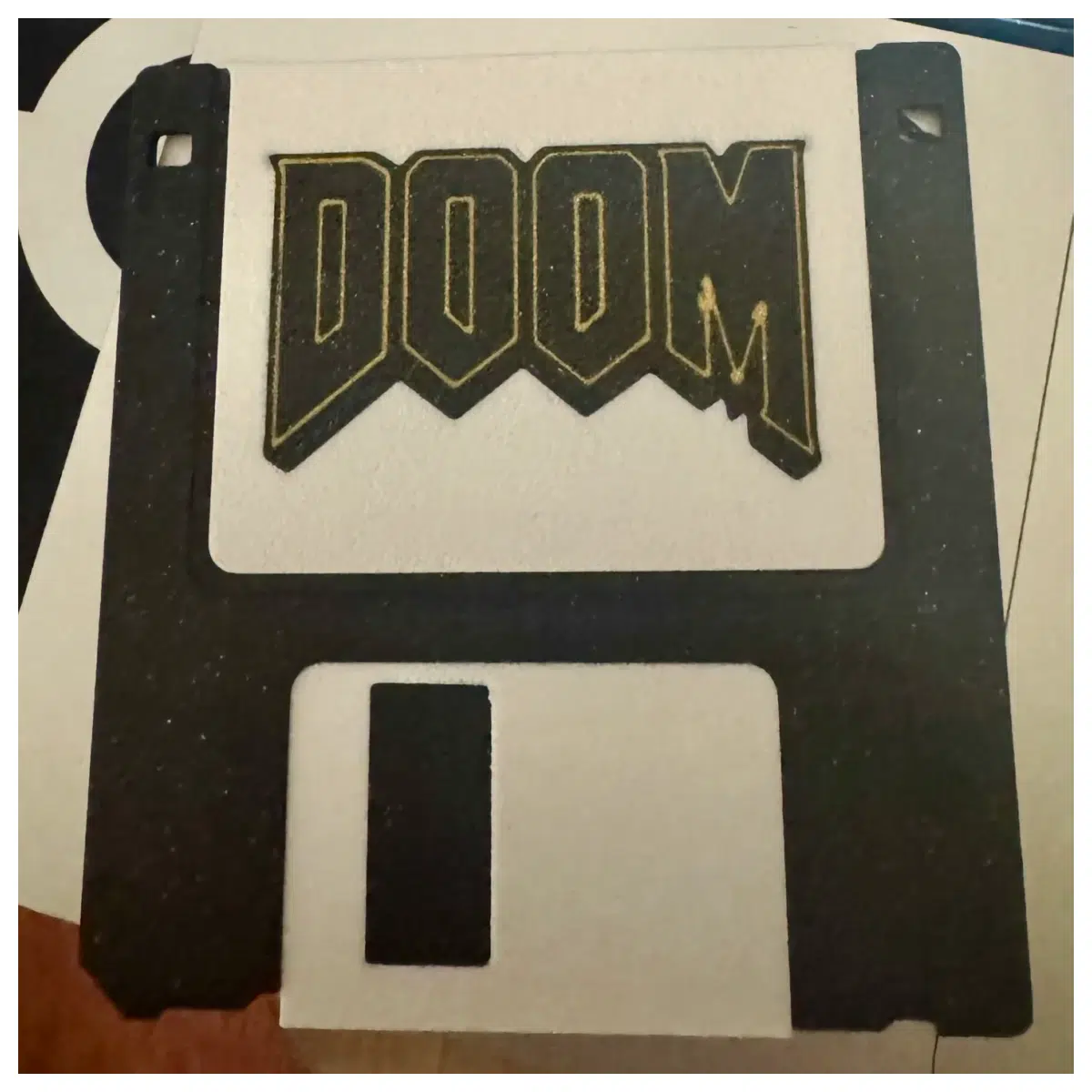 DOOM Soft Game Floppy Disk Coasters Retro Gaming Memorabilia Computer Desk Decoration Vintage Game Accessories Gamer Collectibles