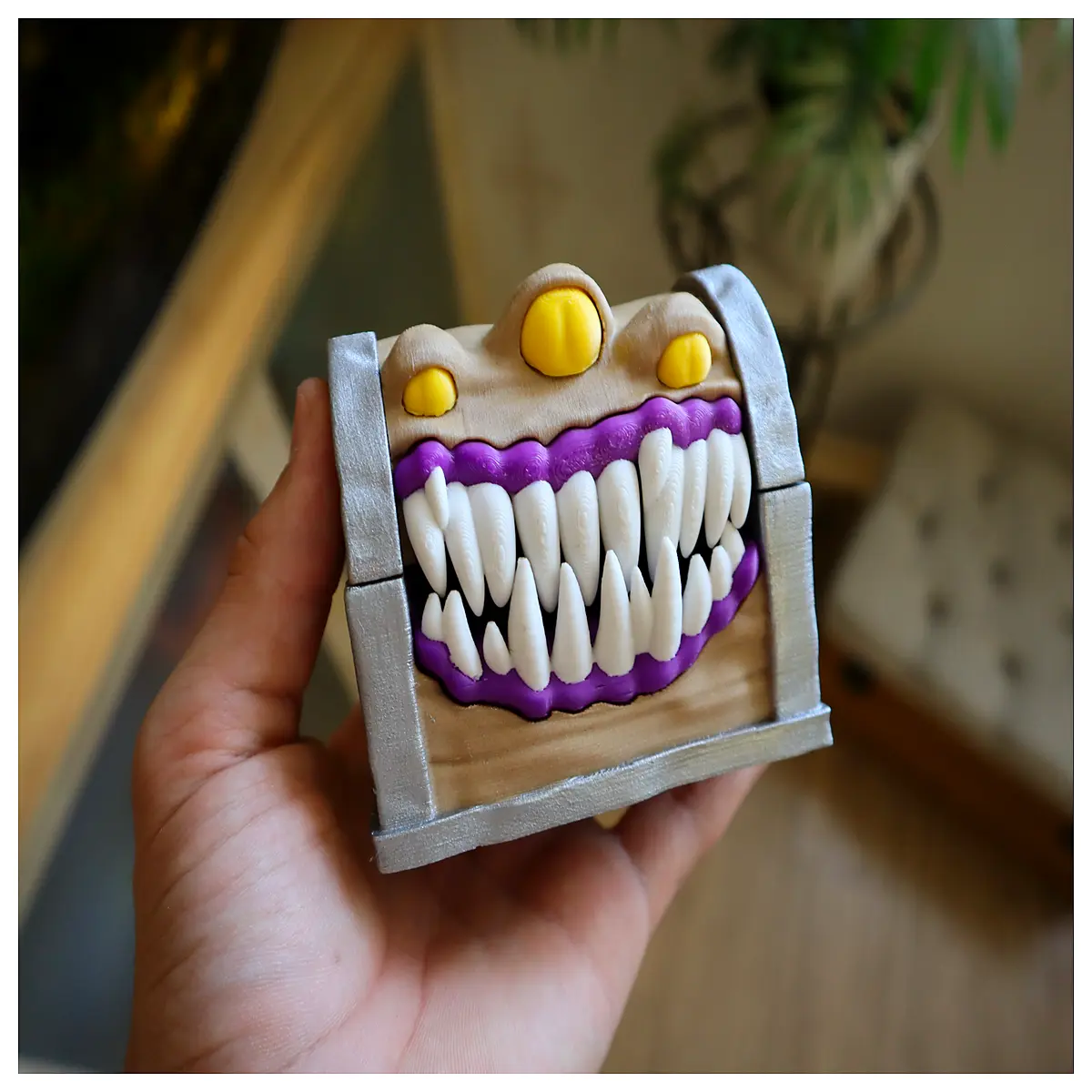 treasure chest with double bottom compartment for hiding valuables secret storage box
