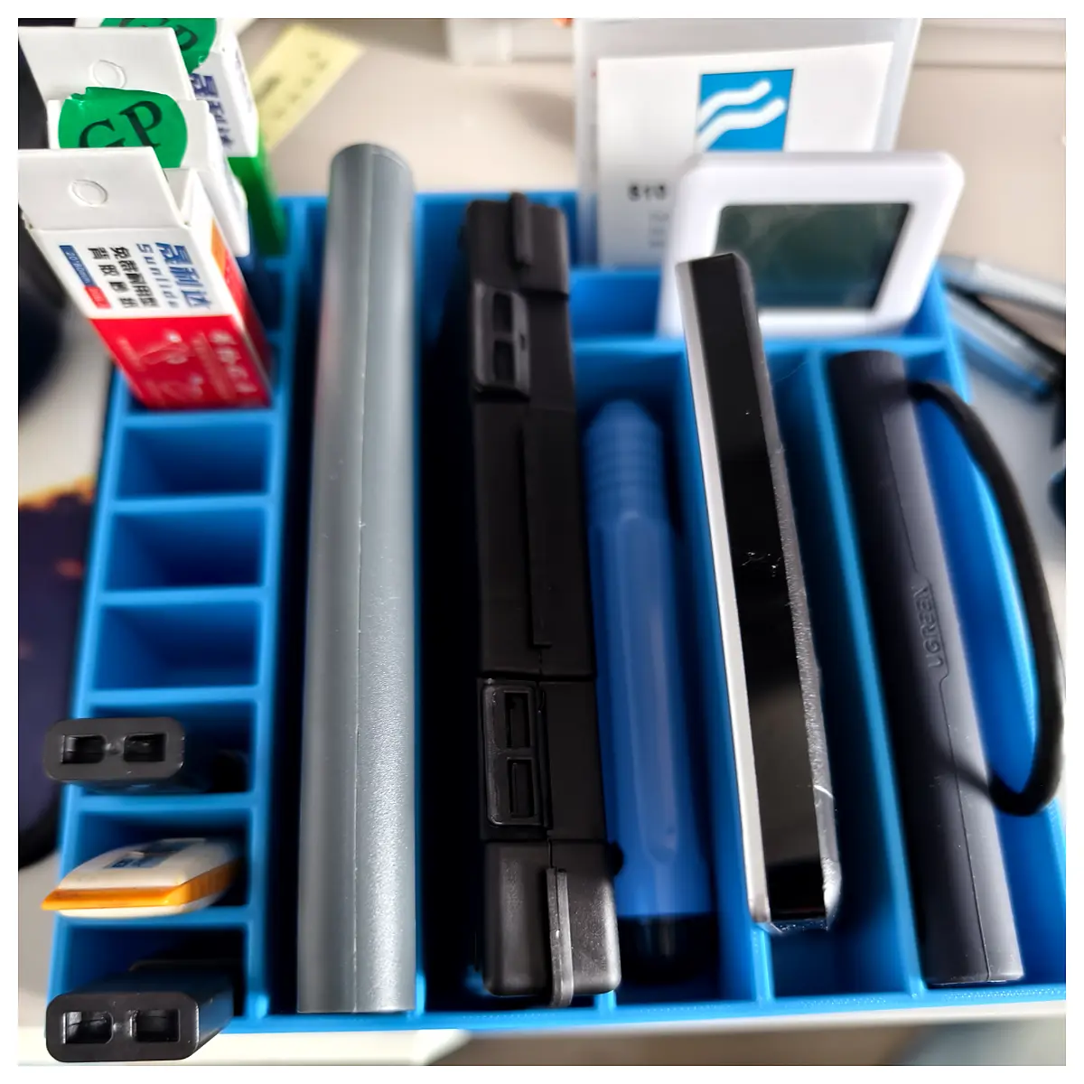small plastic drawer organizers for usb drives sandpaper ssds screwdrivers tool storage box