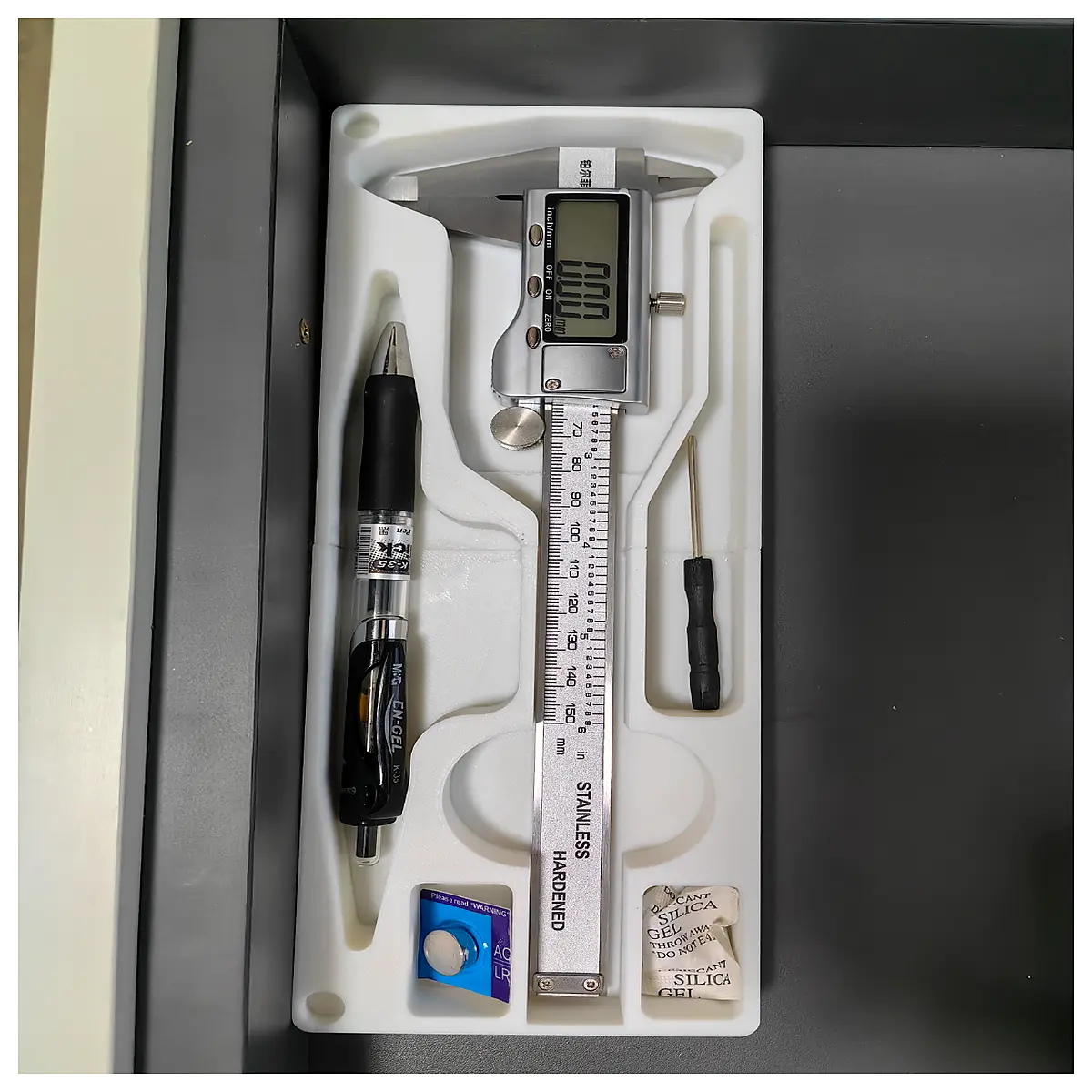 caliper case protective hard shell storage box for vernier calipers tool organizer travel safe container
