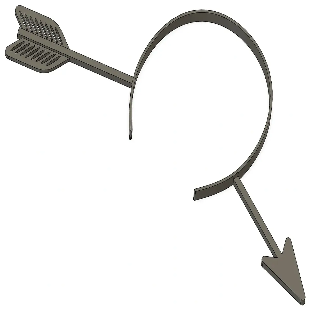 headband with arrow headpiece for women punk rock hair accessories edgy goth jewelry ear cuff headband alternative fashion hair clip