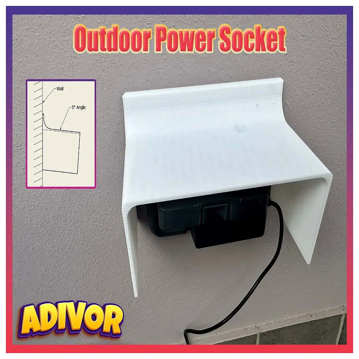 Outdoor Power Station Socket Cover Protector Waterproof Emergency Power Accessory Charger Cover Solar Panel Accessory