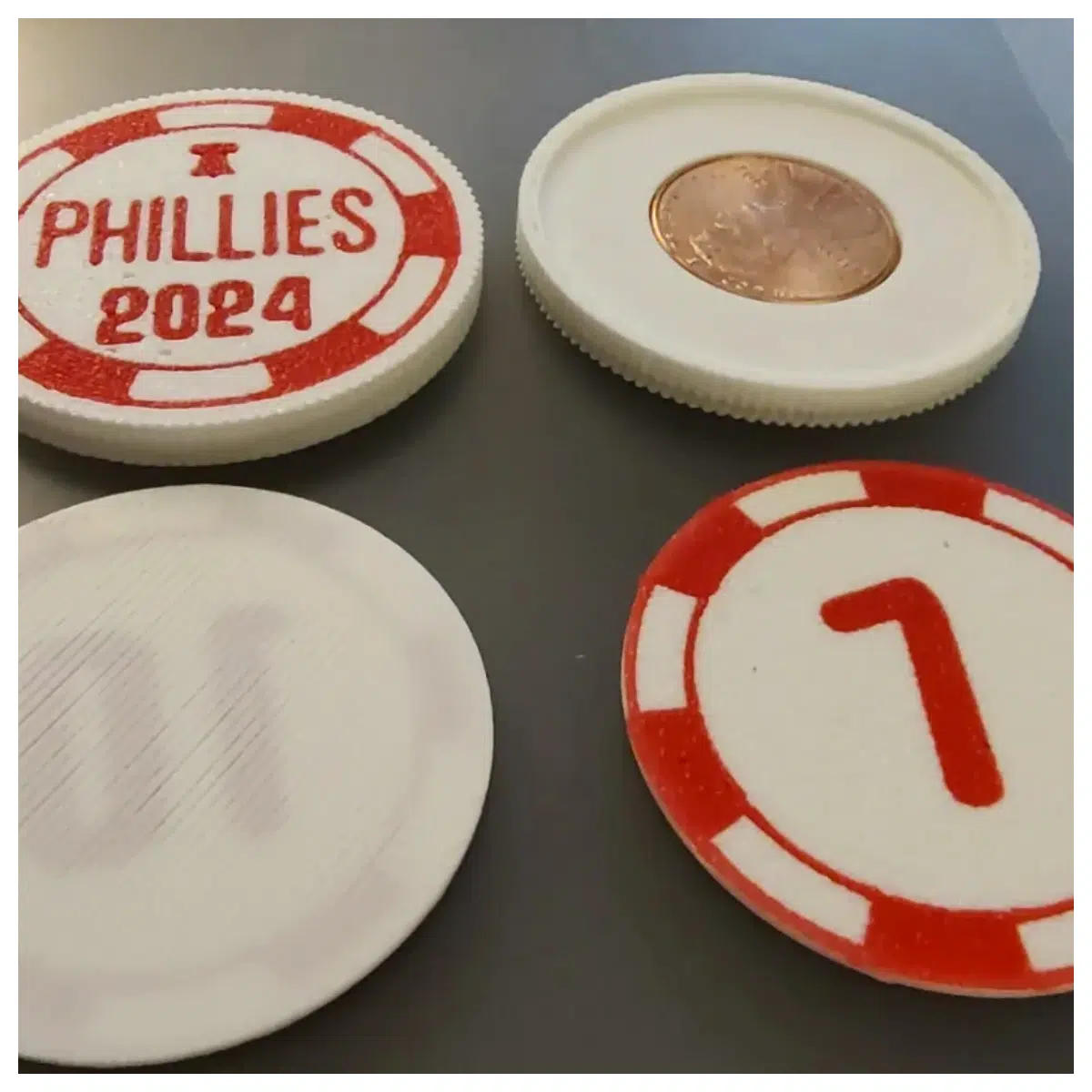 Phillies Poker Chips Poker Markers Game Chips Tabletop Game Accessories Poker Chip Set Enhance Game Play