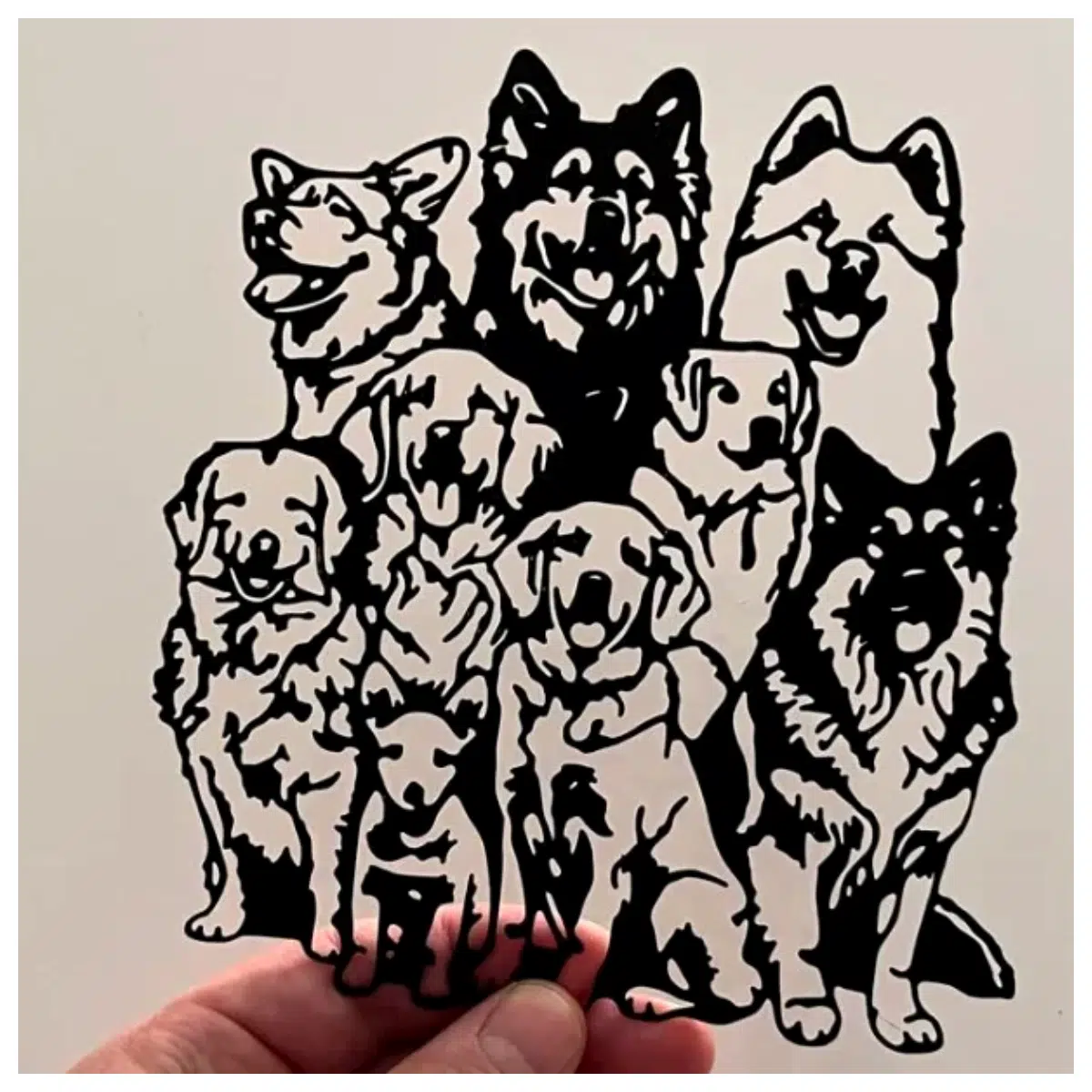 cute dog wall decals for living room pet lover home decor stickers removable vinyl art for nursery bedroom
