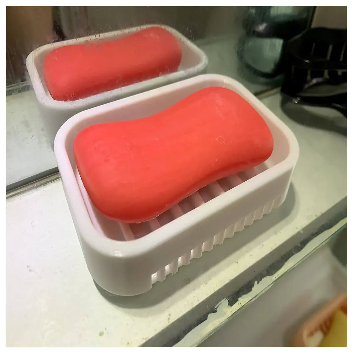 soap dish with drainage holes non slip bathroom soap holder easy clean soap tray modern wall mounted or countertop soap dish for shower