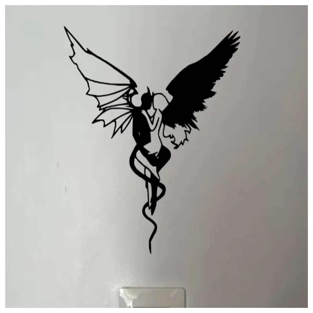 Wall Angel Demon Decor Art Figurine Religious Mural Devil Angel Ornament Wall Art Decor Modern Home Decoration