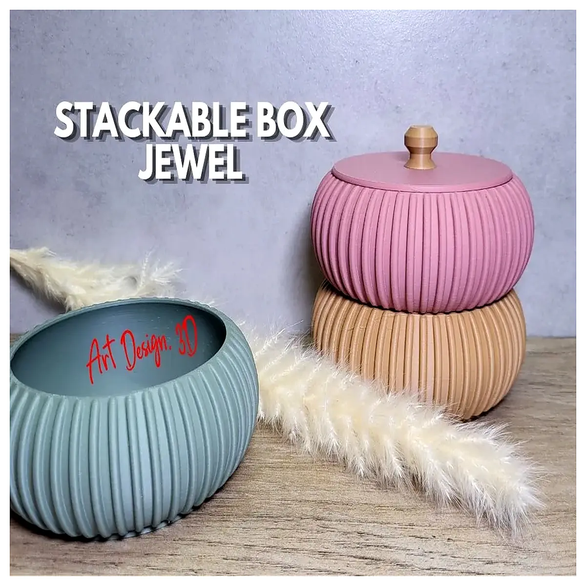 Stackable Jewelry Box Organizer Multi Tiered Storage Jewelry Case Display Box Accessory Storage Gift Box