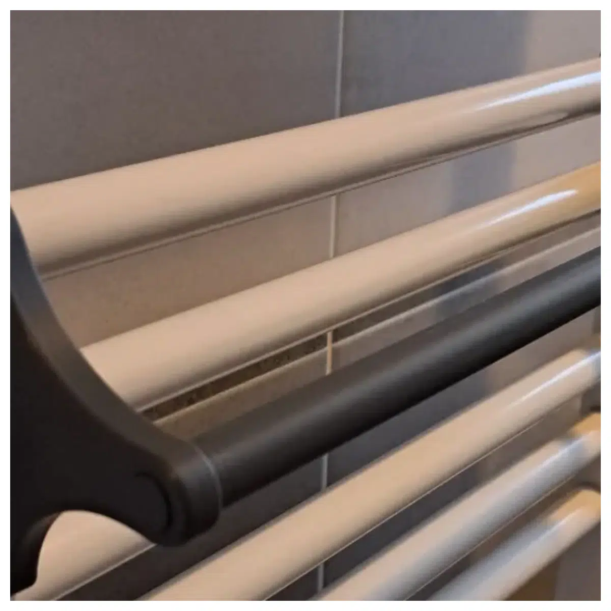 heated towel rail radiator bathroom wall mounted warm dryer rack space saving