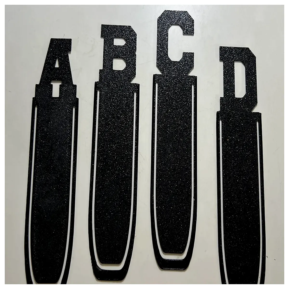 Letter Bookmarks DIY Crafting Script Hobby Letter Decoration Learning Supplies Learning Gift Letter Theme Bookmarks