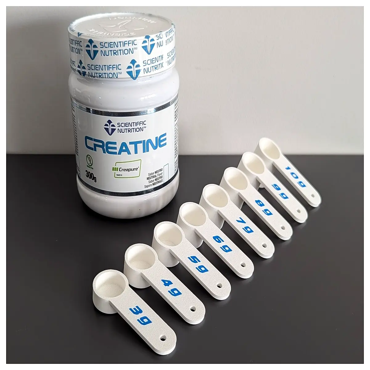 Creatine Scoop Measuring Spoon 3 10g Supplement Fitness Training Muscle Growth Aid