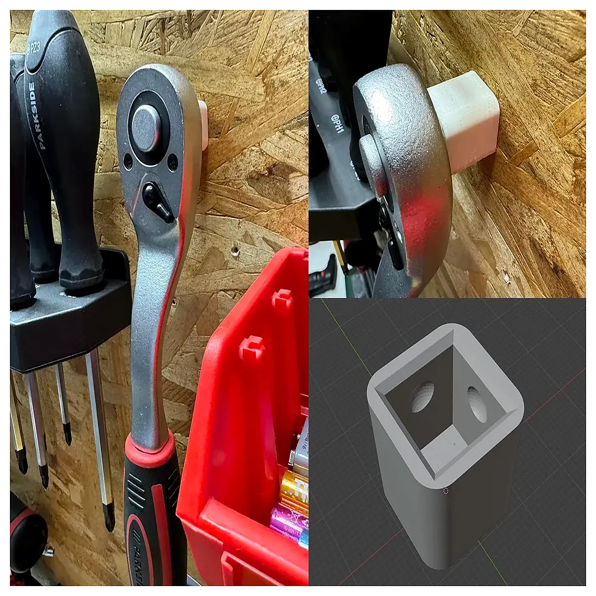 Wrench Ratchet Wall Mount Bracket 12 125mm Fixing Tool Support Repair Tool Accessory