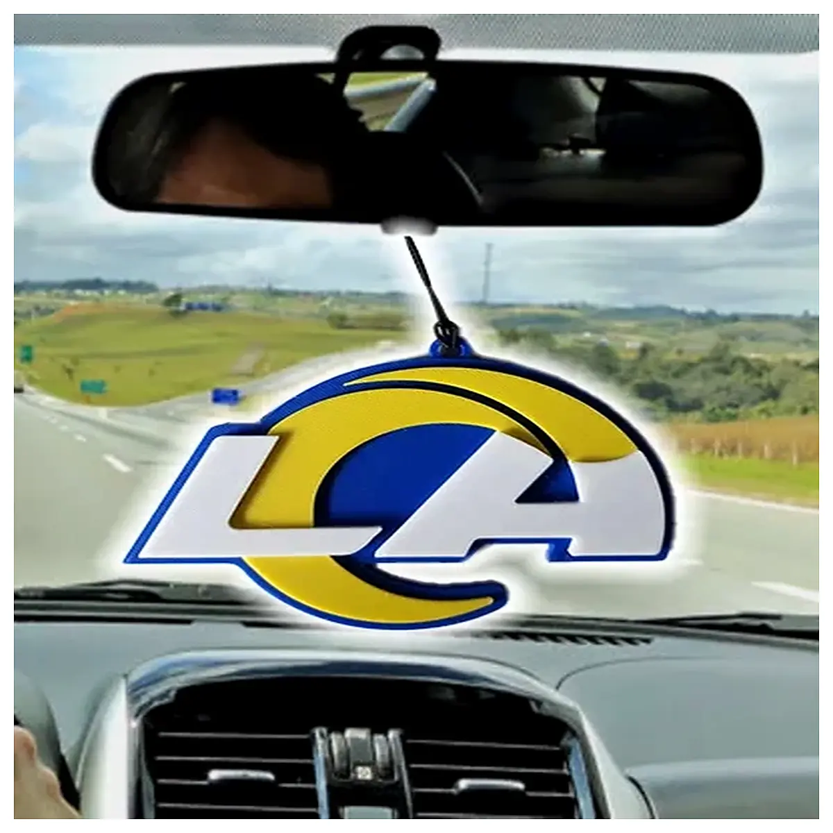 Los Angeles Rams Car Mirror Decal Vehicle Customization Stickers Rams Accessories Interior Decoration Auto Embellishments