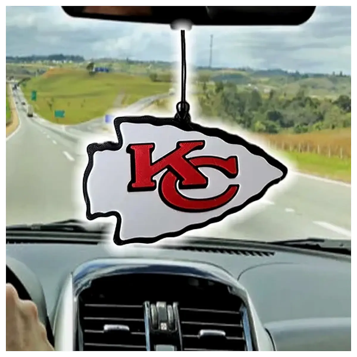 Kansas City Chiefs Car Mirror Trim Decoration Auto Accessories Car Styling Parts Chiefs Car Accessories