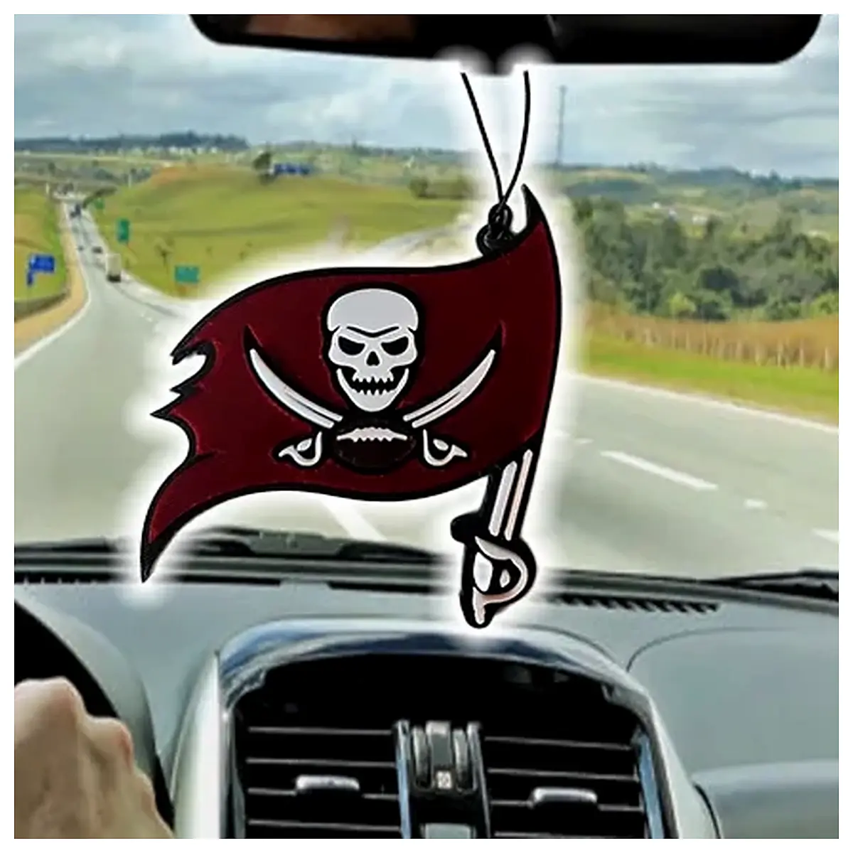 Tampa Bay Buccaneers Car Mirror Accessories Window Rearview Cover Decorative Stickers Car Parts Vehicle Styling Gear