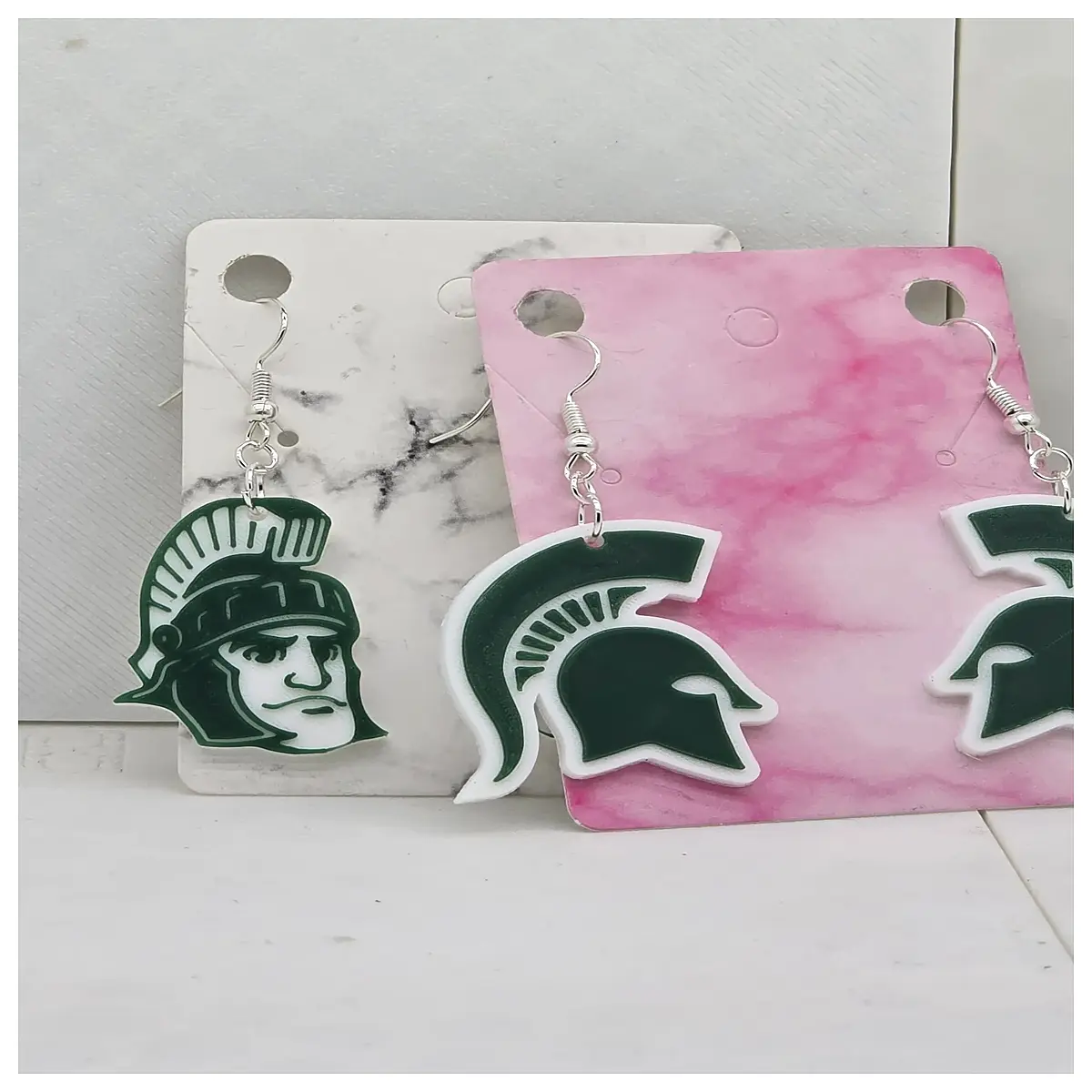 Michigan State University Earrings Student Gift Alumni Jewelry Campus Accessory Academic Decoration Graduation Present MSU Earring Collection