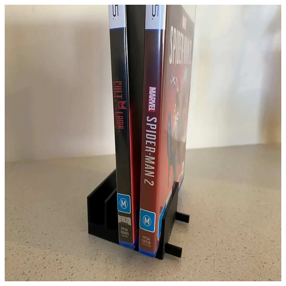 game dvd shelf organizer for ps4 one collection storage rack