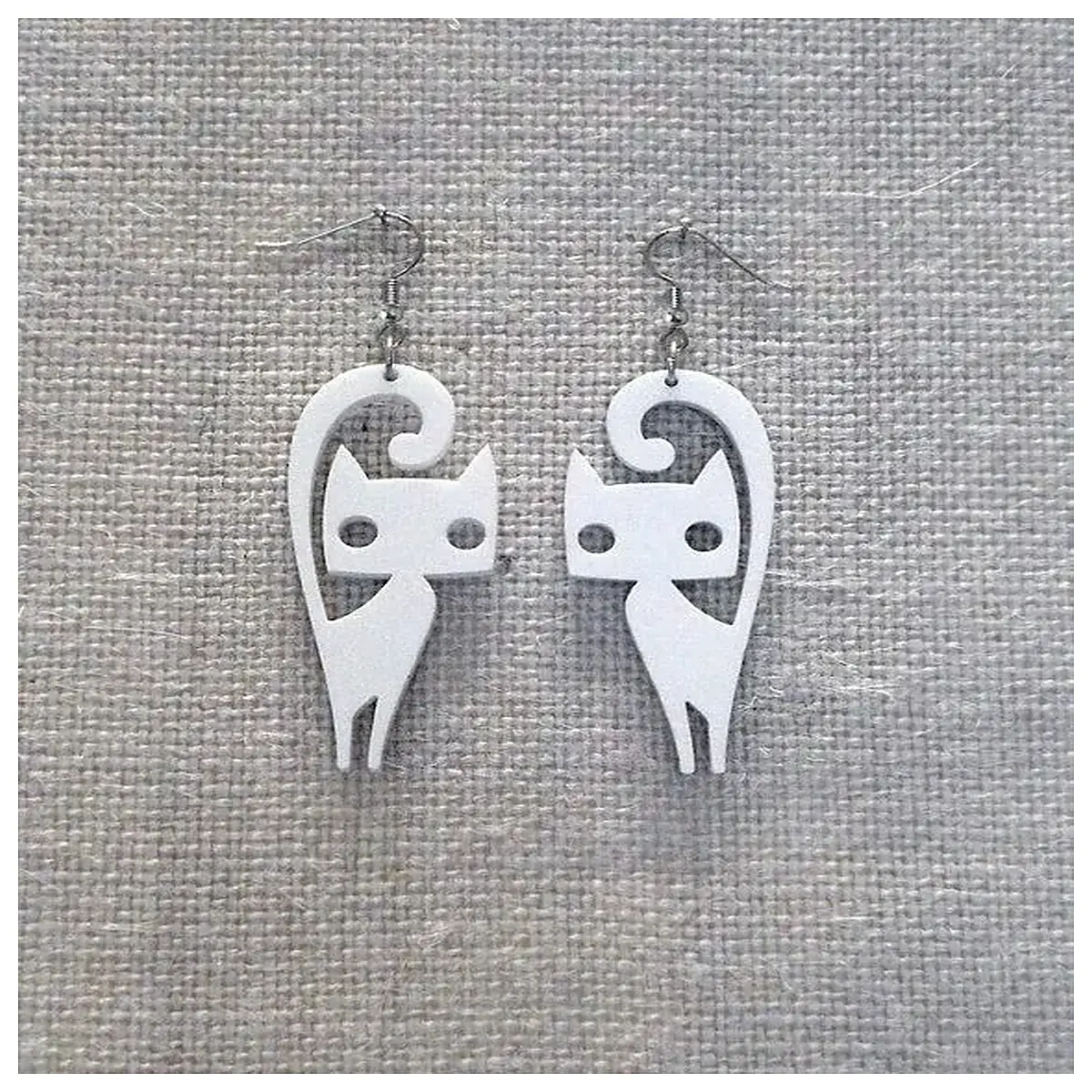 Cute Cat Earrings Feline Studs Kitten Ear Jewelry Adorable Cat Hearing Accessories Cat Ear Hearing Cat Ear Decorations