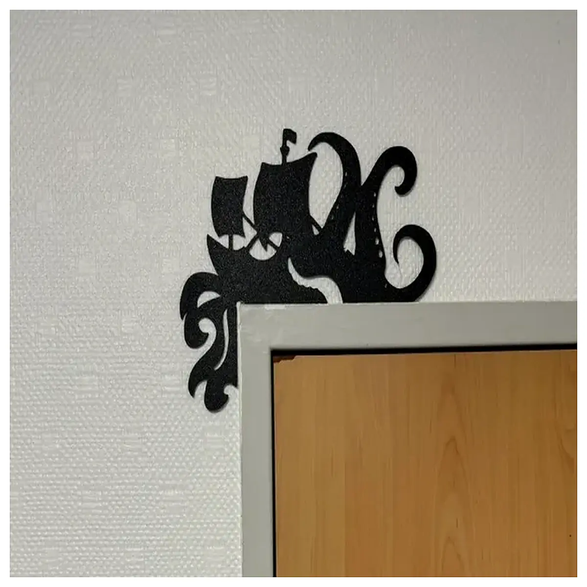 nautical wall decor kraken octopus vs ship anchor art pirate theme bedroom accessories maritime canvas prints for boy s room