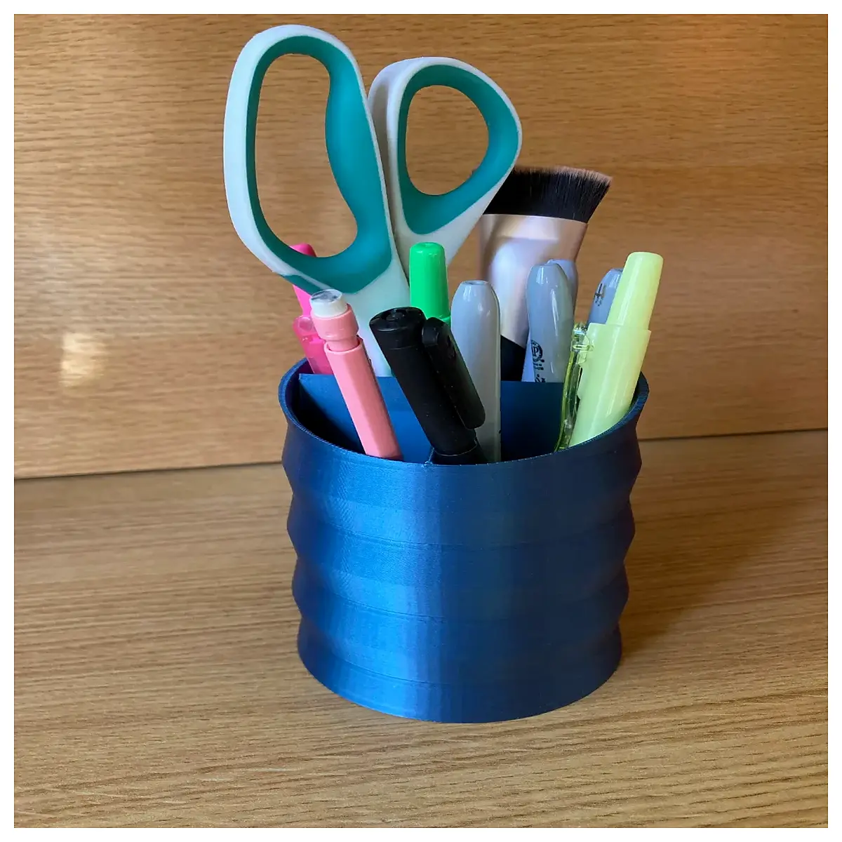 Pencil Case Organizer Student Stationery Pen Holder Desk Storage Accessory Multi Function Creative Gift