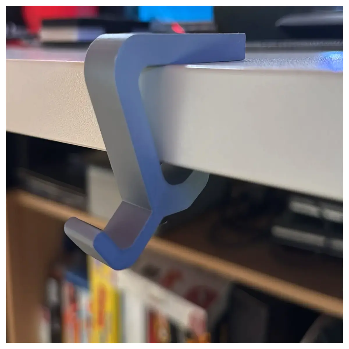 desk organizer hooks for headphones office desk cable management clips desktop storage hanger for keys and bags