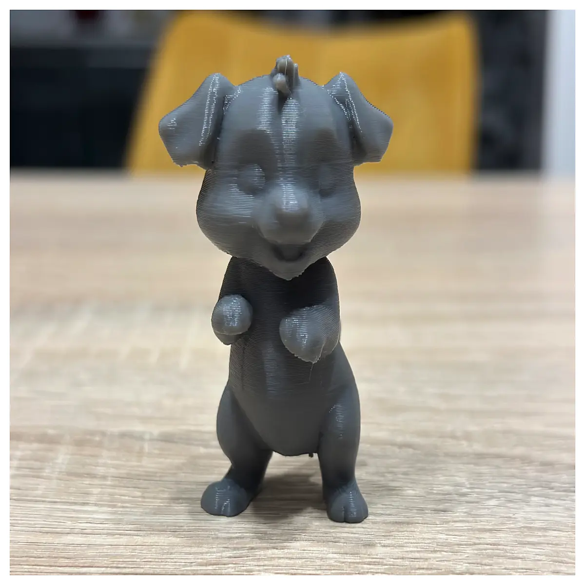 cute standing dog figurine for home decor adorable puppy statue shelf ornament small animal resin craft gift