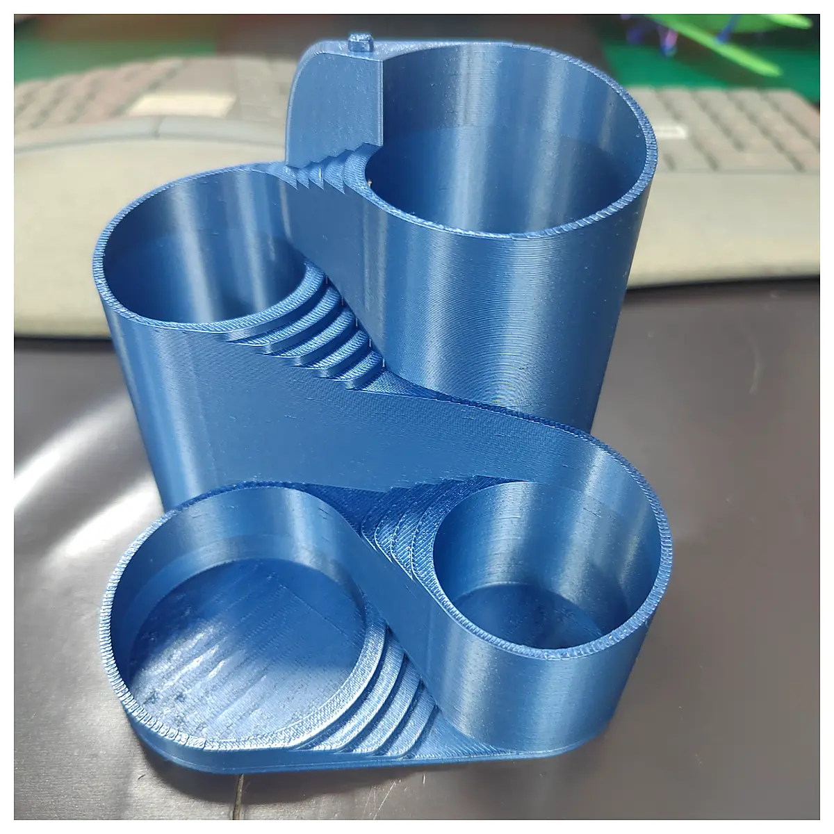 tiered desk organizer pen holder stackable storage box for office supplies stationery